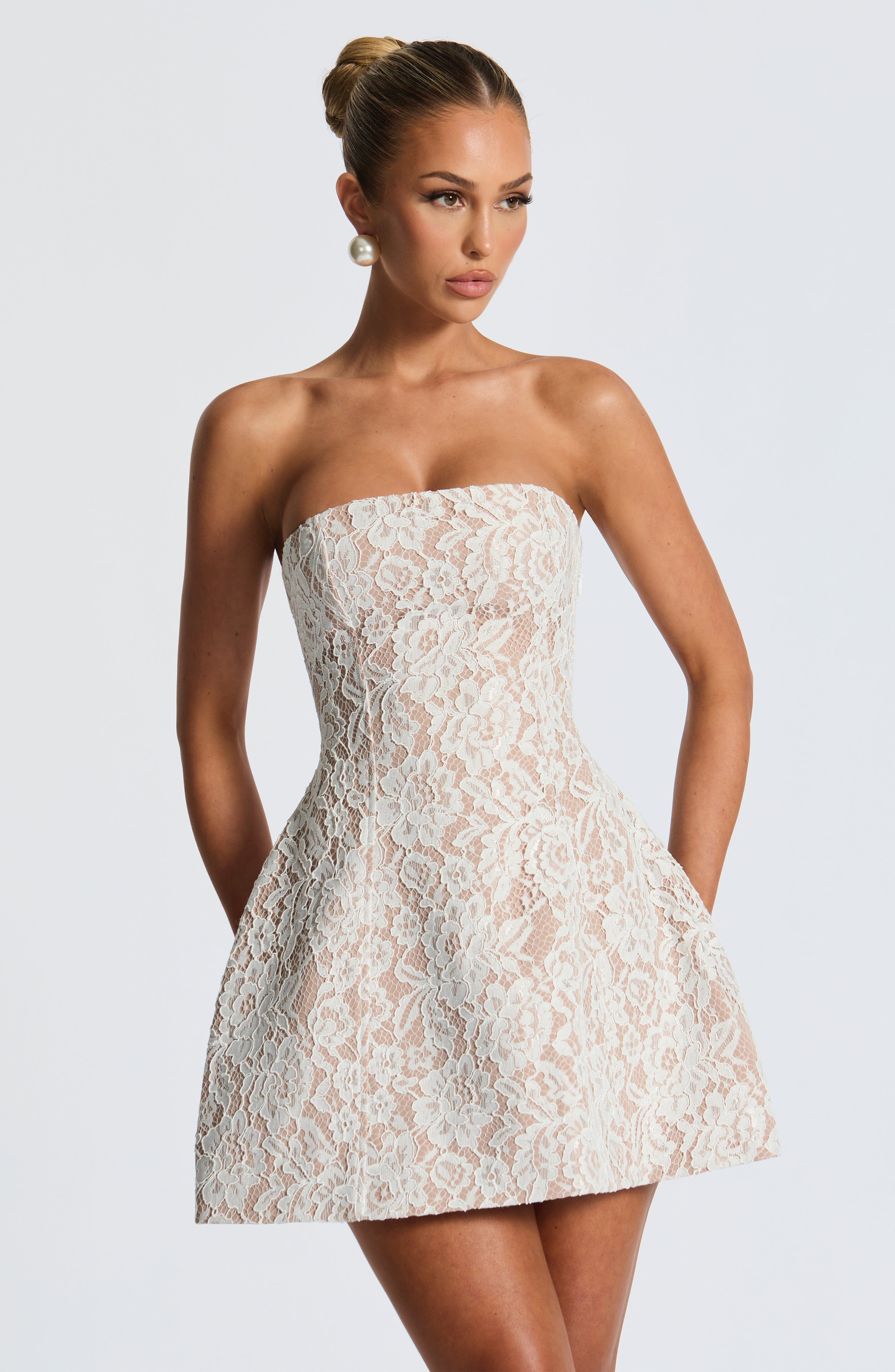 Salone Ivory Mini Dress