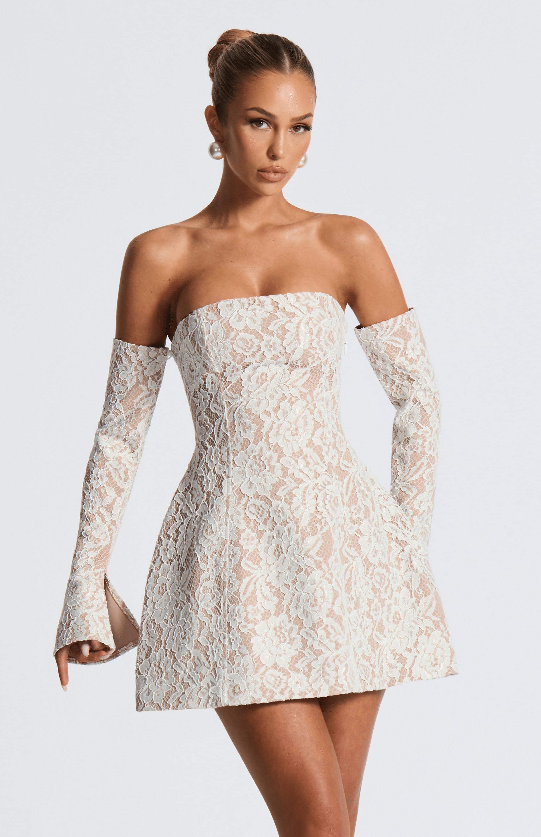 Salone Ivory Mini Dress