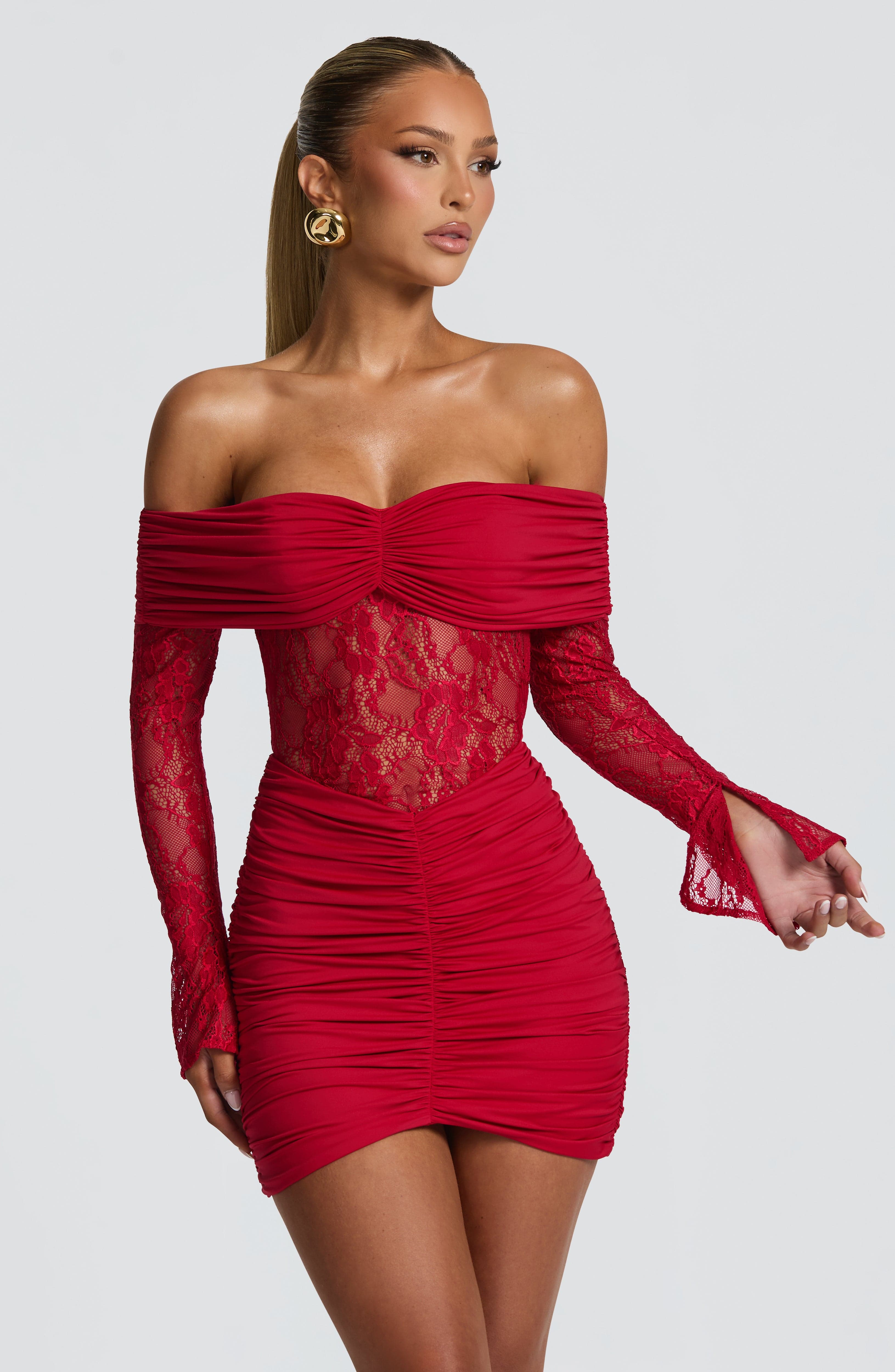 Sauline Red Mini Dress