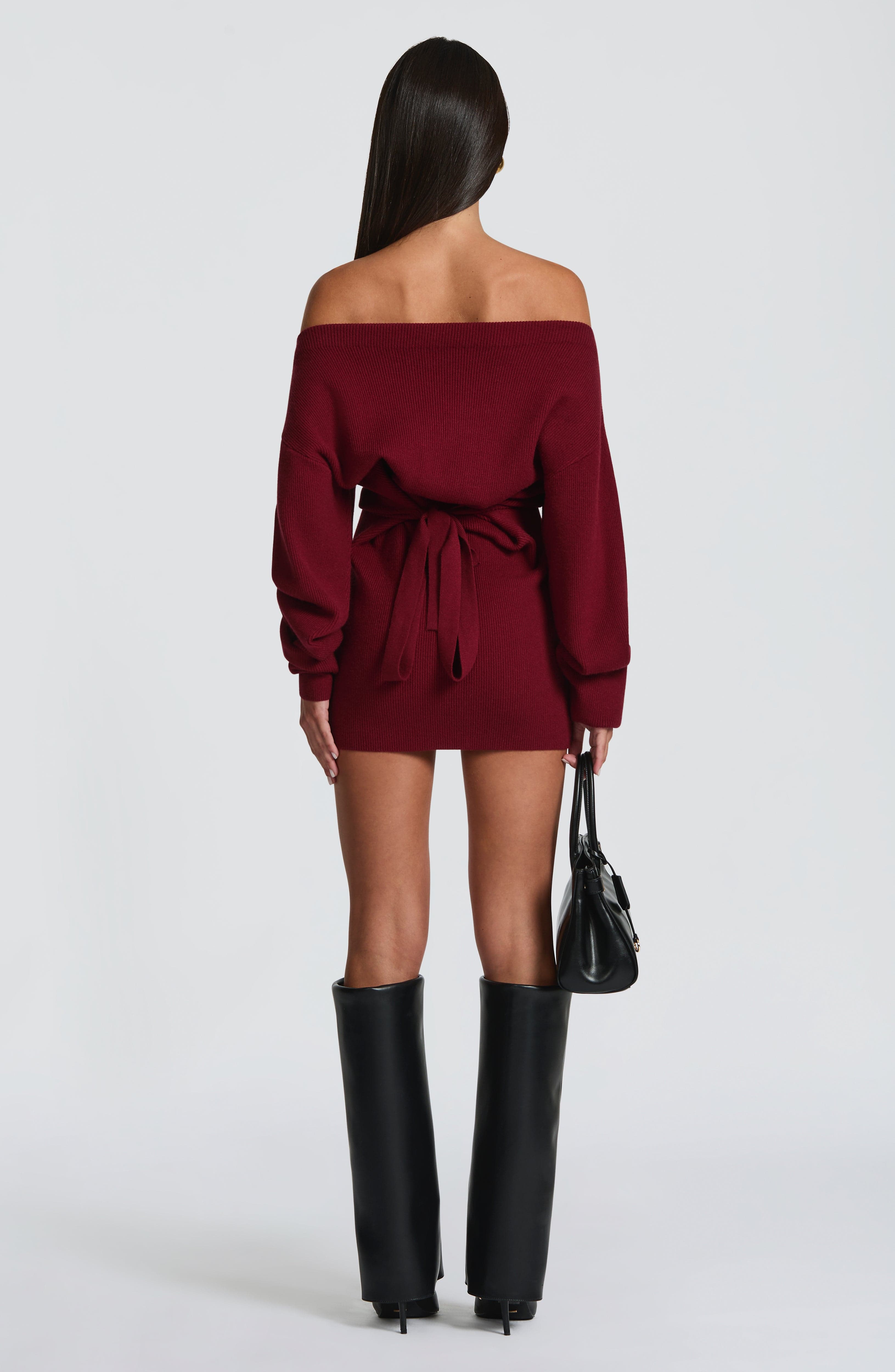 Burgundy Sawyer Mini Dress
