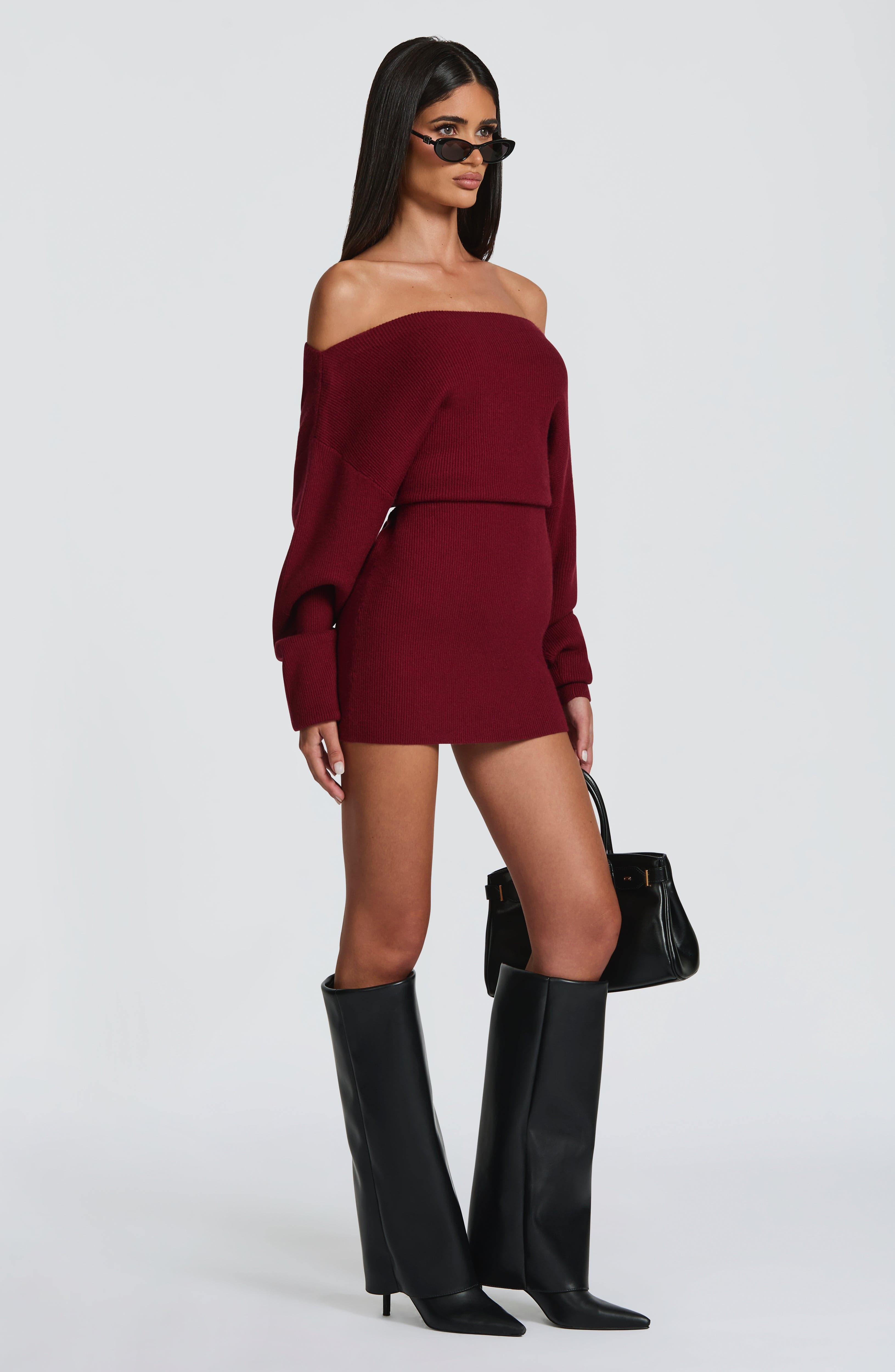 Burgundy Sawyer Mini Dress