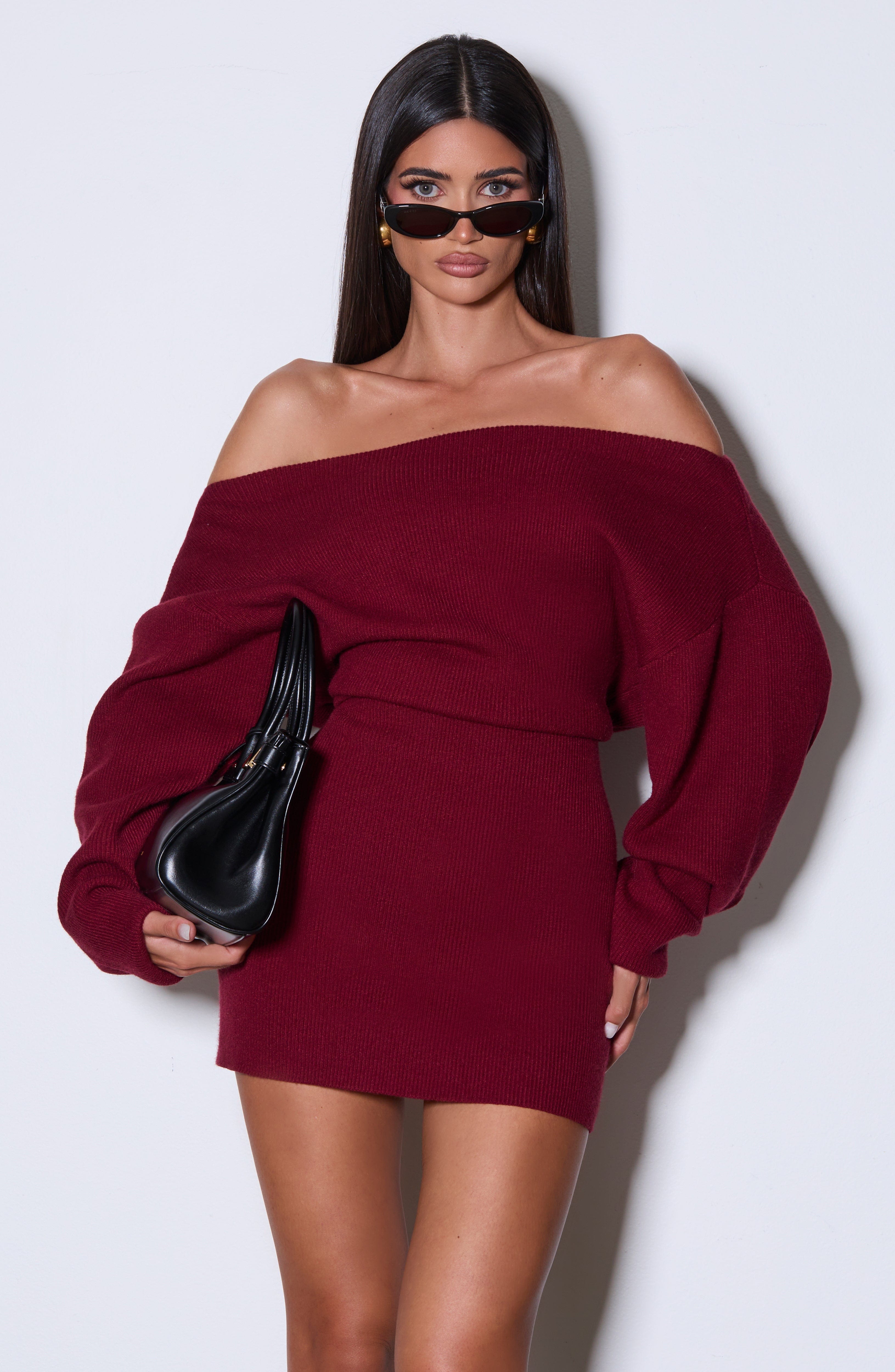 Burgundy Sawyer Mini Dress