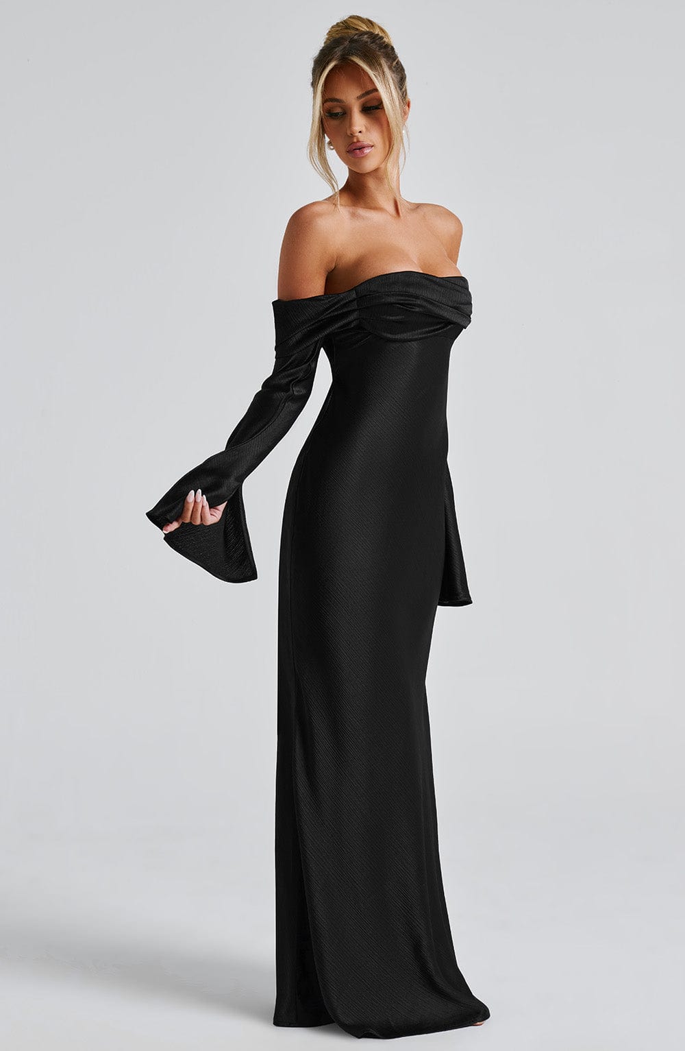Selene Black Maxi Dress