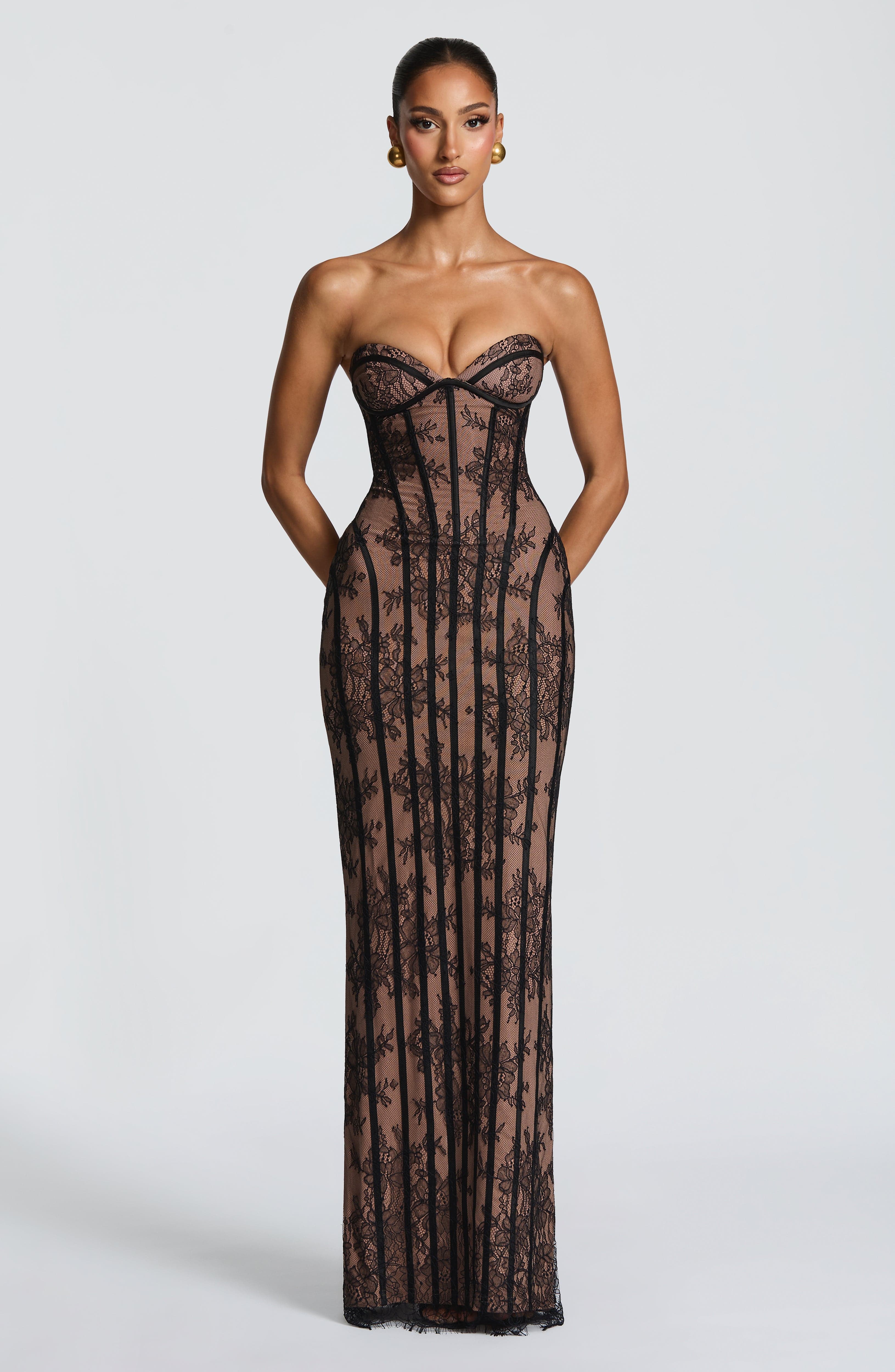 Sian Si Maxi Dress - Black