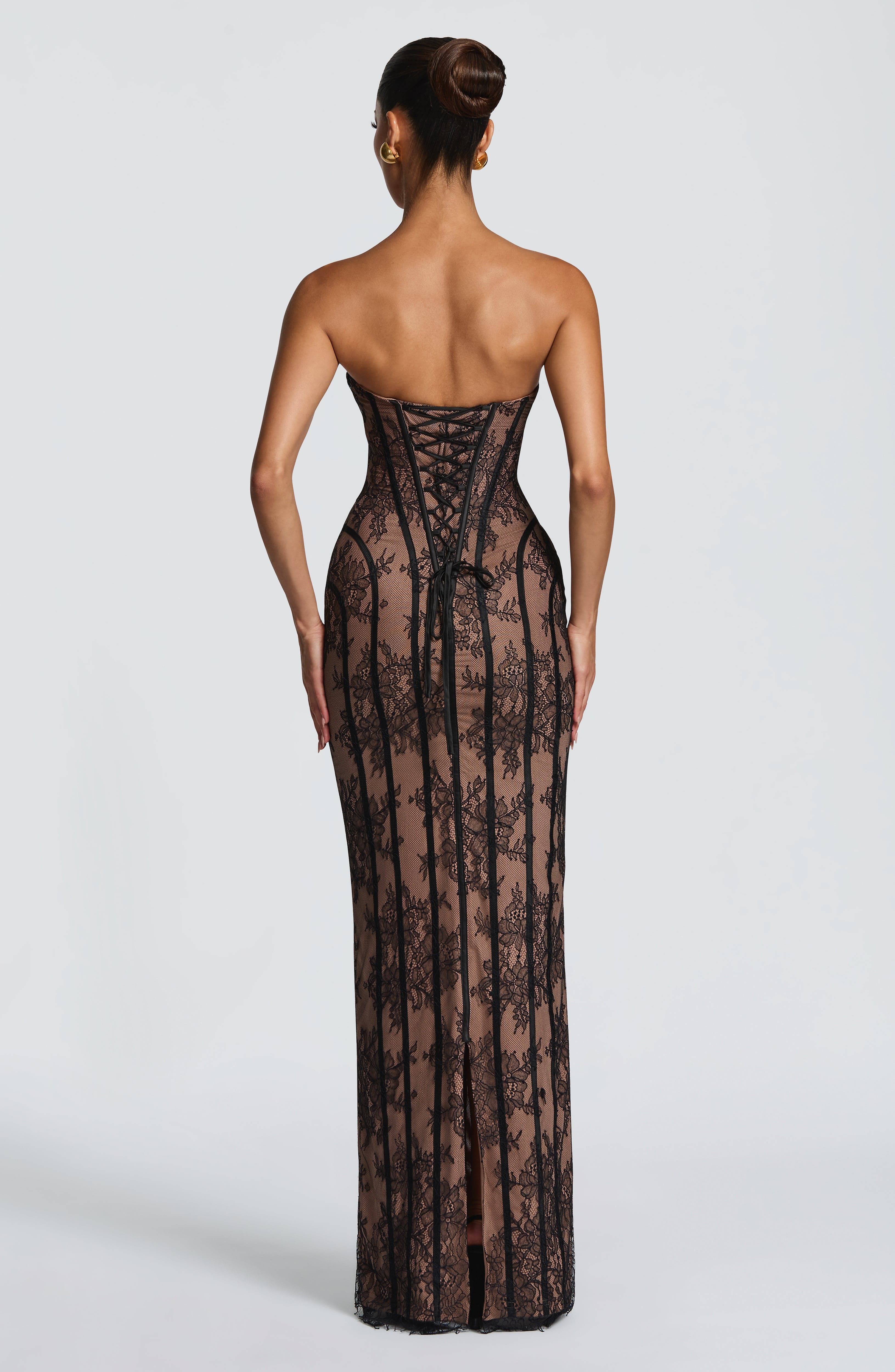 Sian Si Maxi Dress - Black