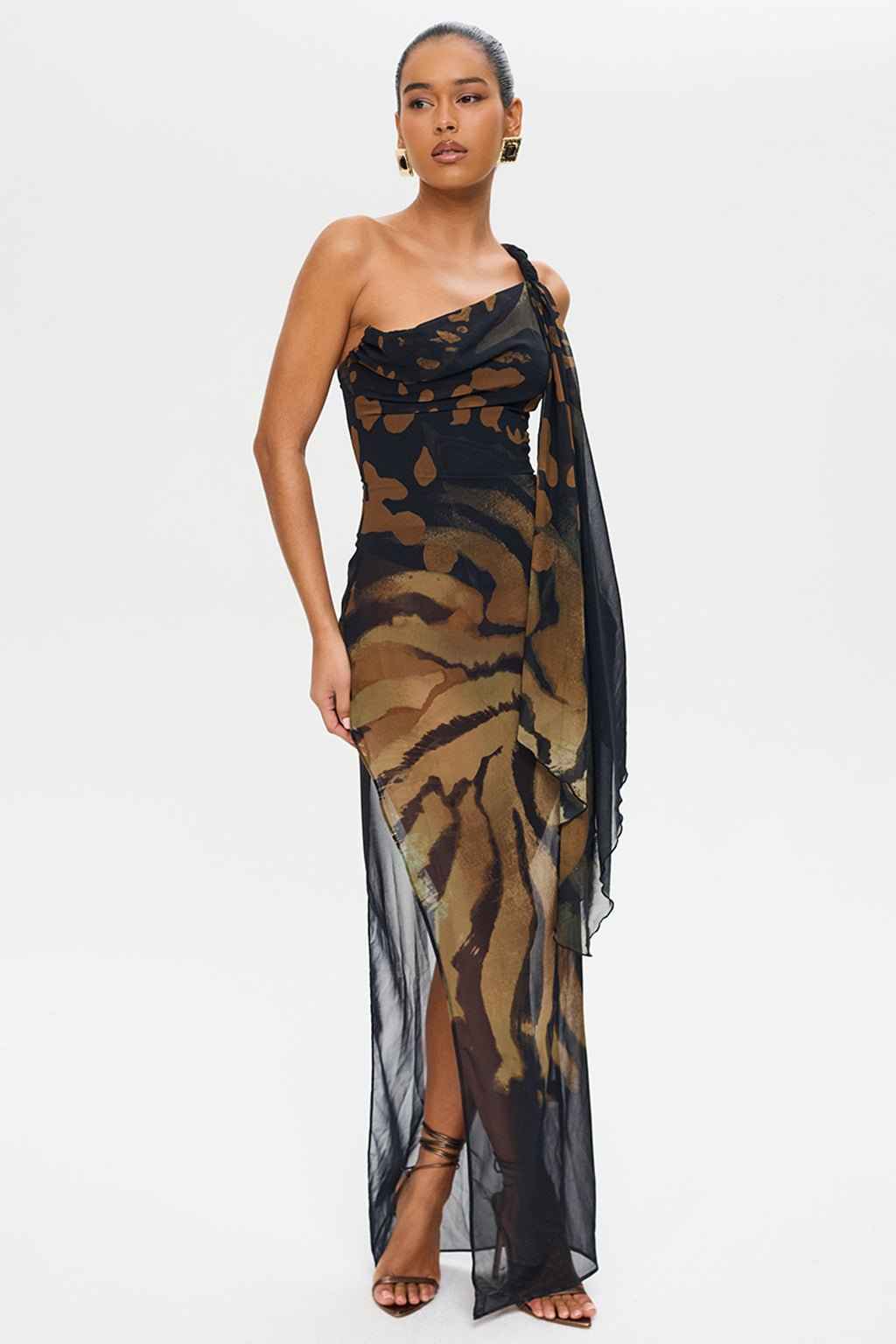 Solstice Sheer Chiffon Maxi Dress