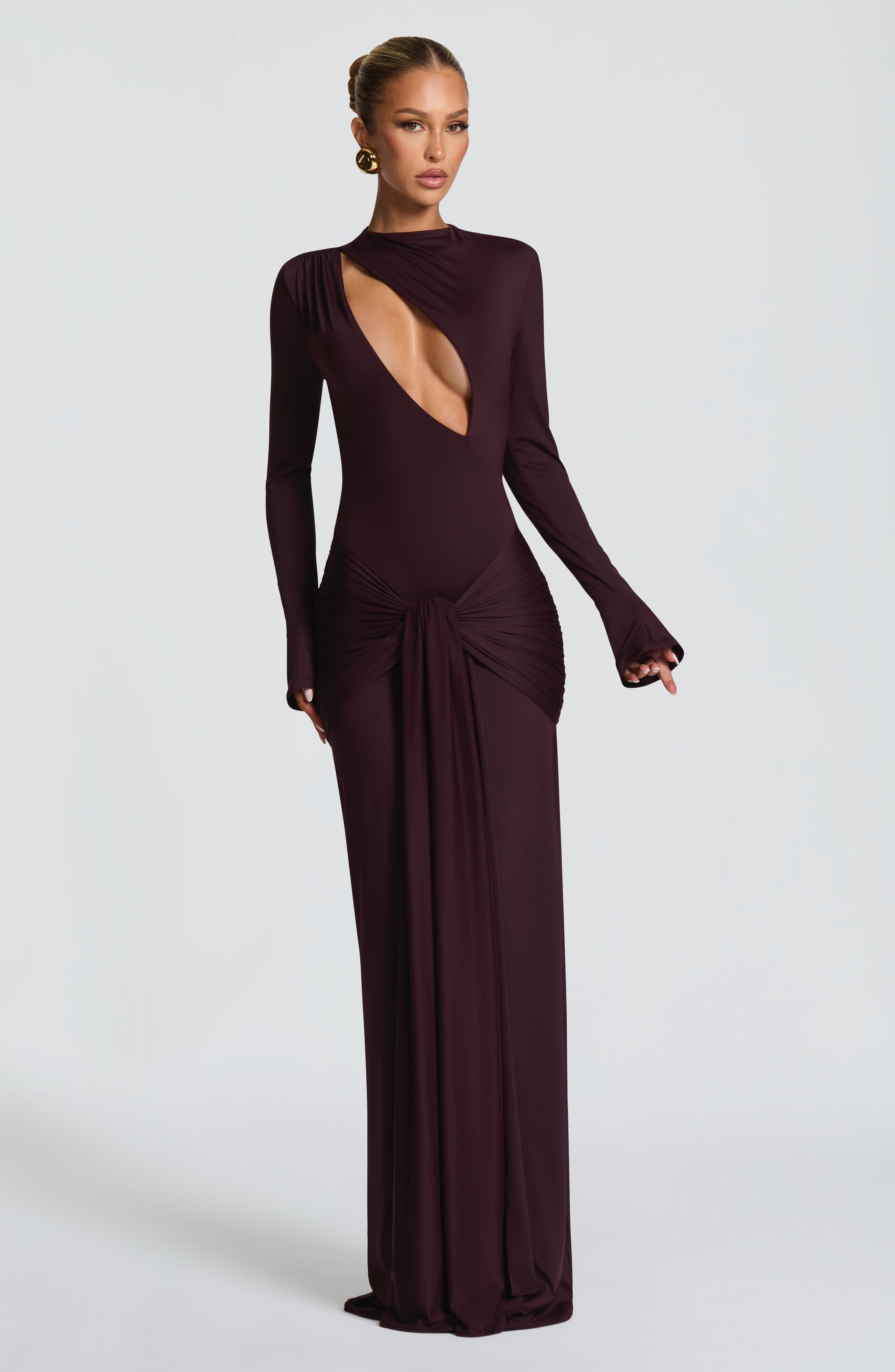 Tahnee Plum Maxi Dress