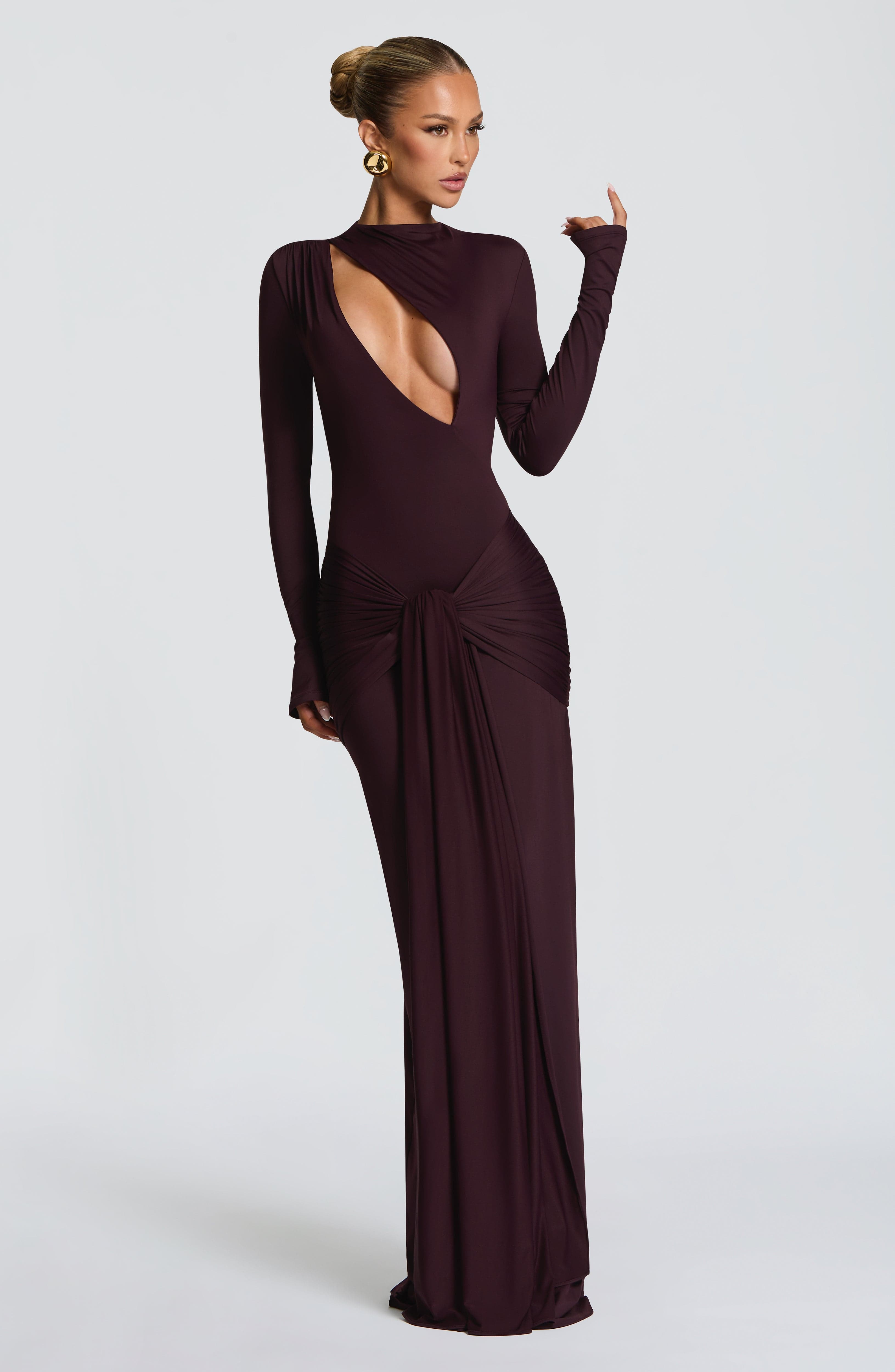 Tahnee Plum Maxi Dress