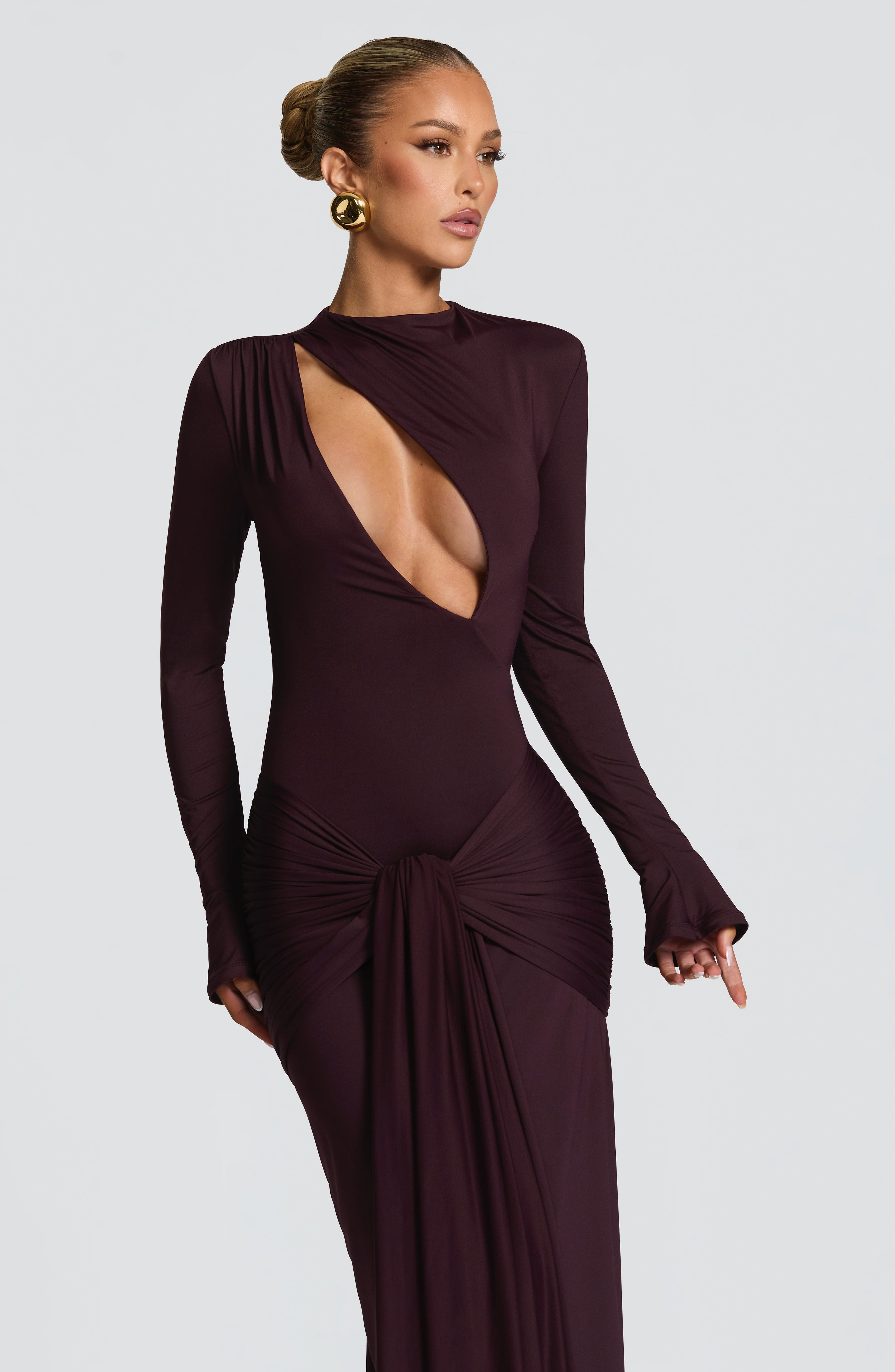 Tahnee Plum Maxi Dress