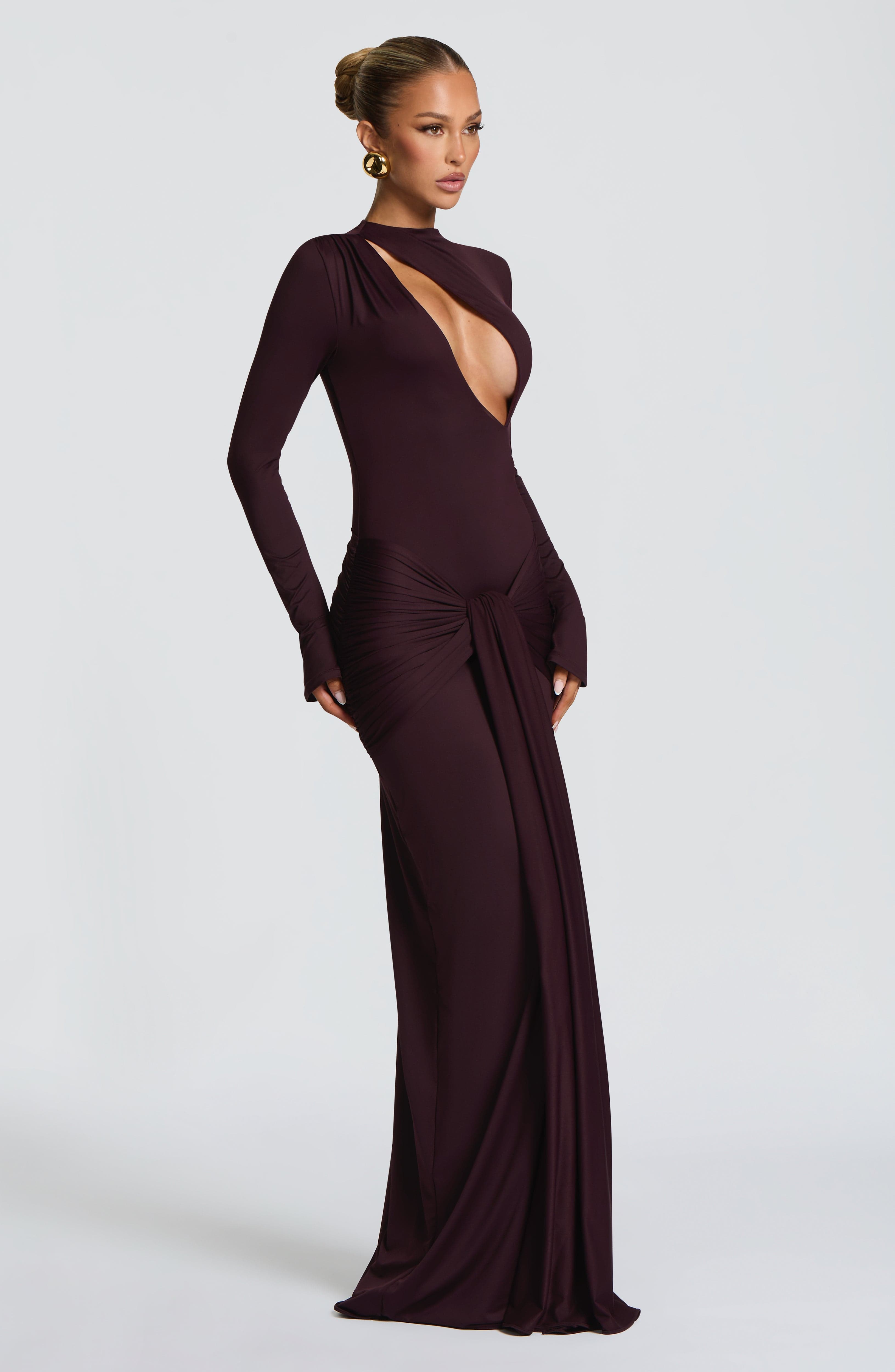 Tahnee Plum Maxi Dress