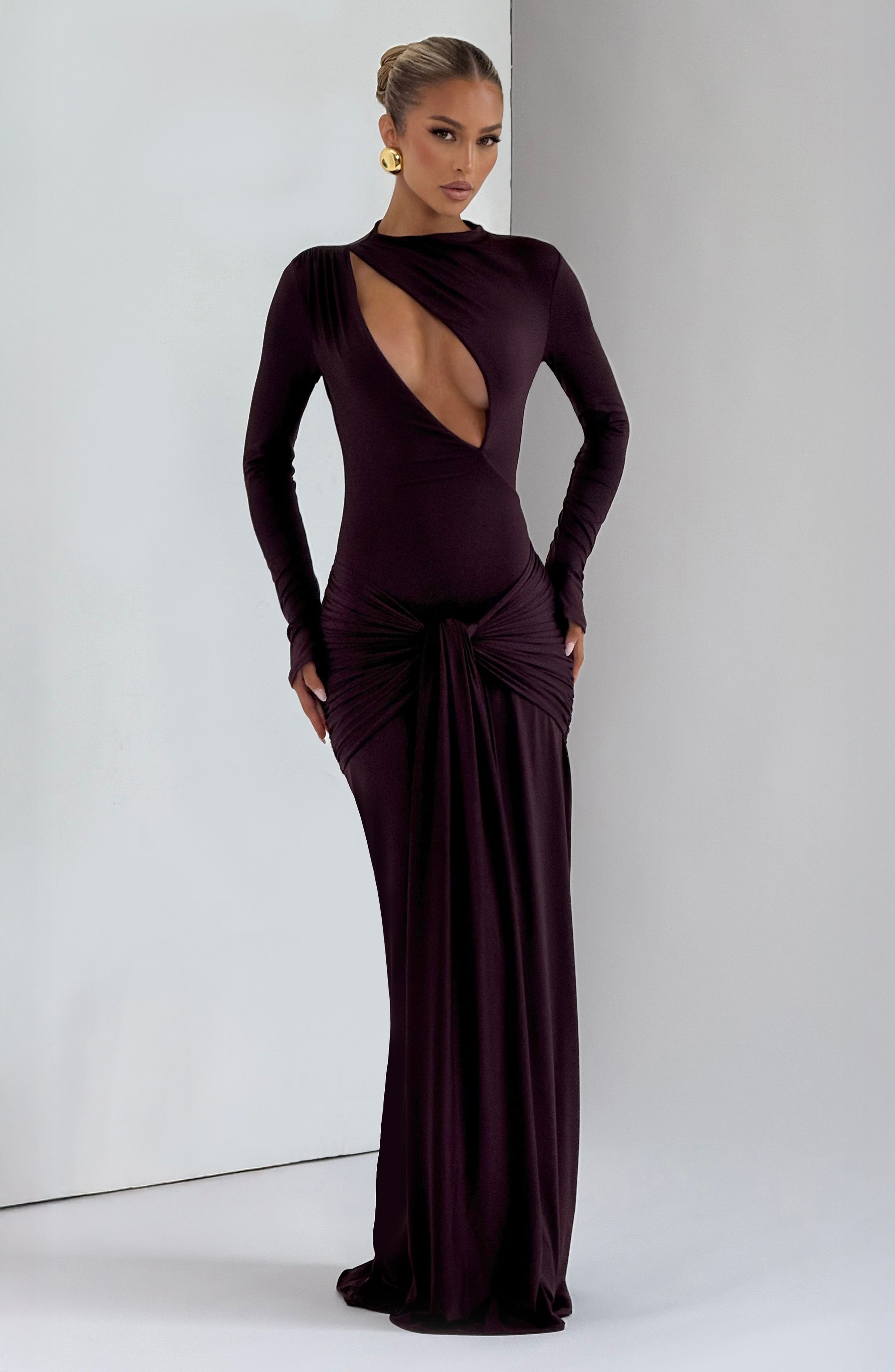 Tahnee Plum Maxi Dress