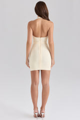 Halter Neck Bandage Mini Dress