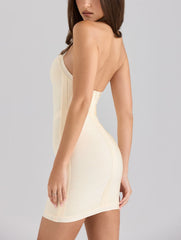 Halter Neck Bandage Mini Dress