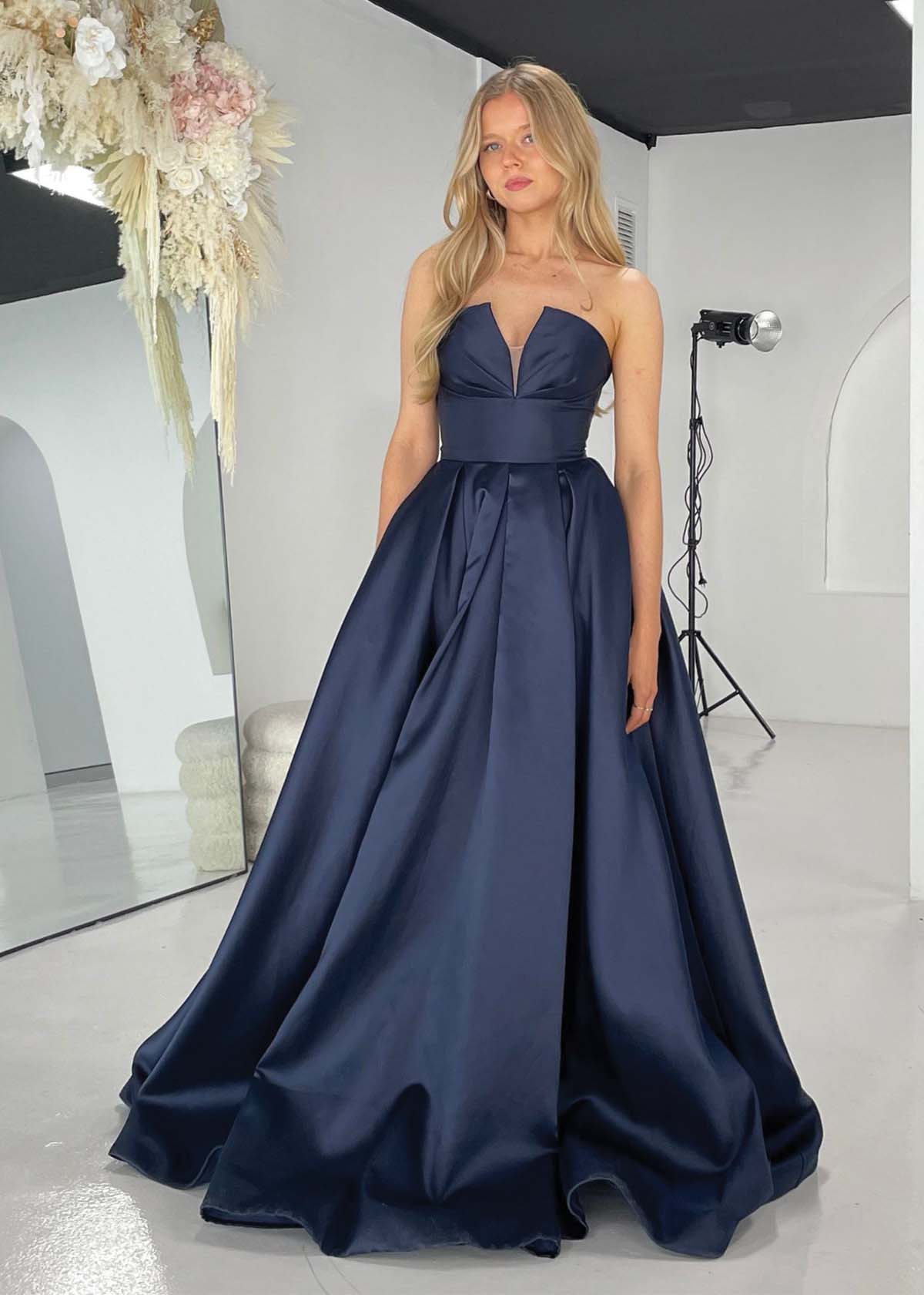 Lucille Gown in Navy Blue (TA611)