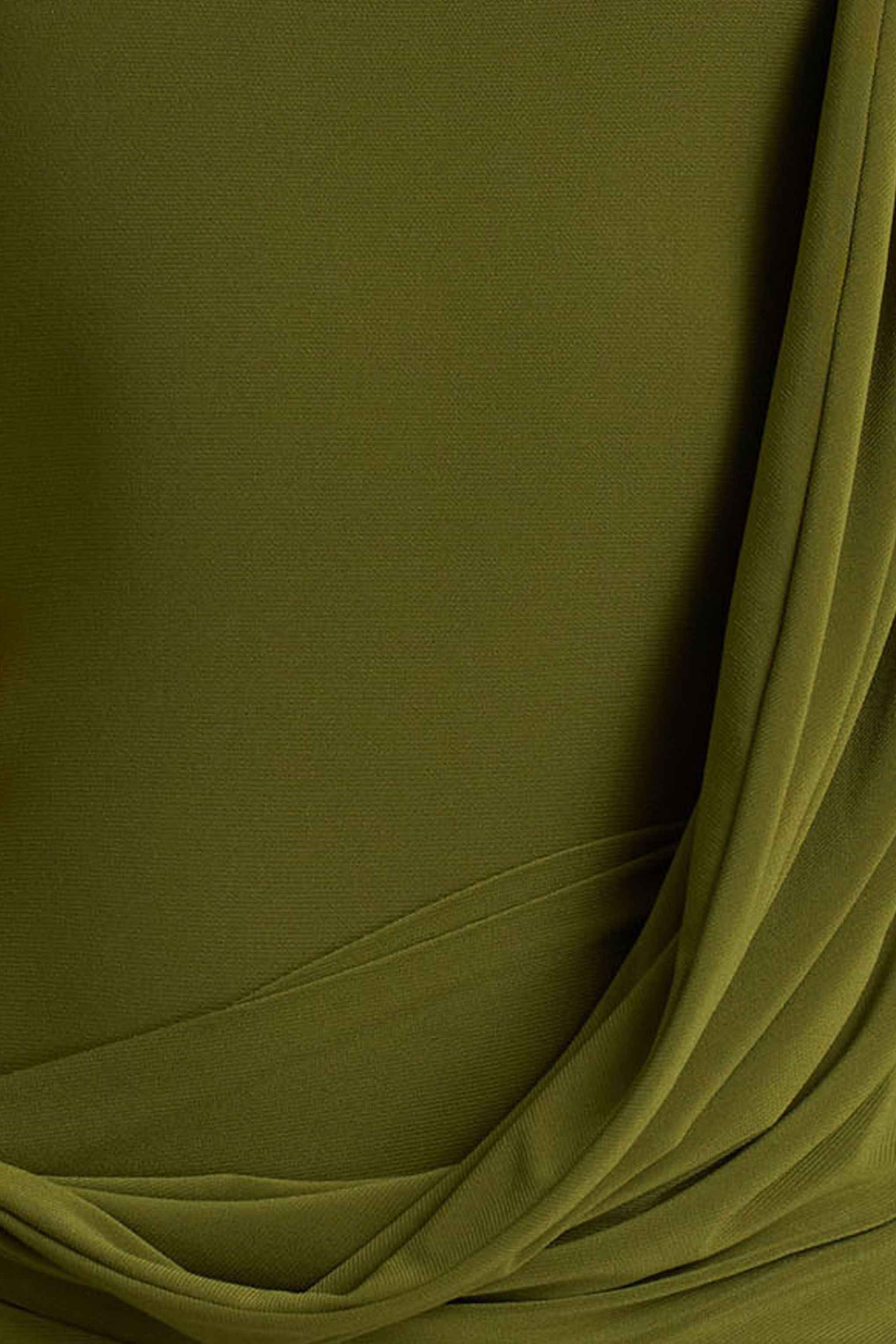 Melissa Maxi Dress - Olive Wrap Draped