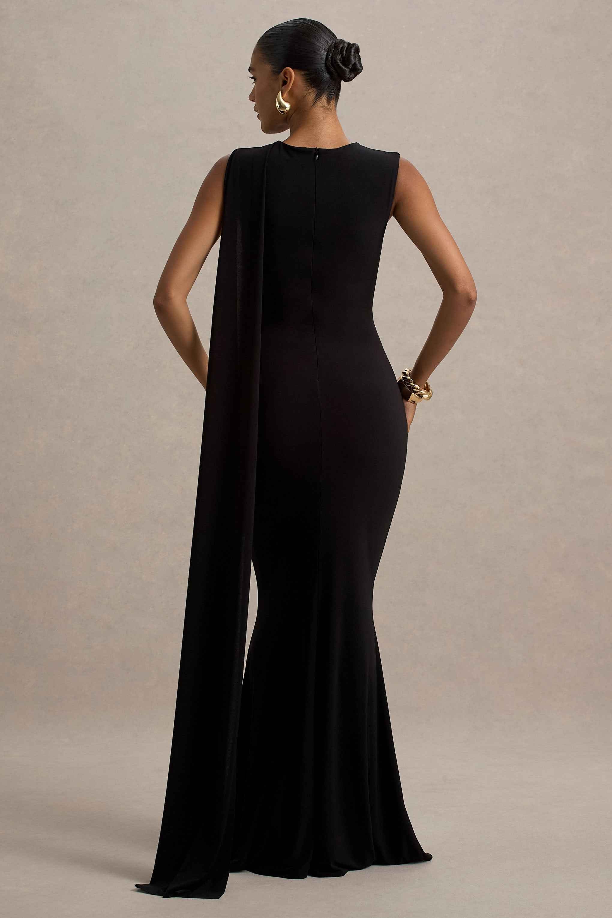 Mia Maxi Dress - Black Sash
