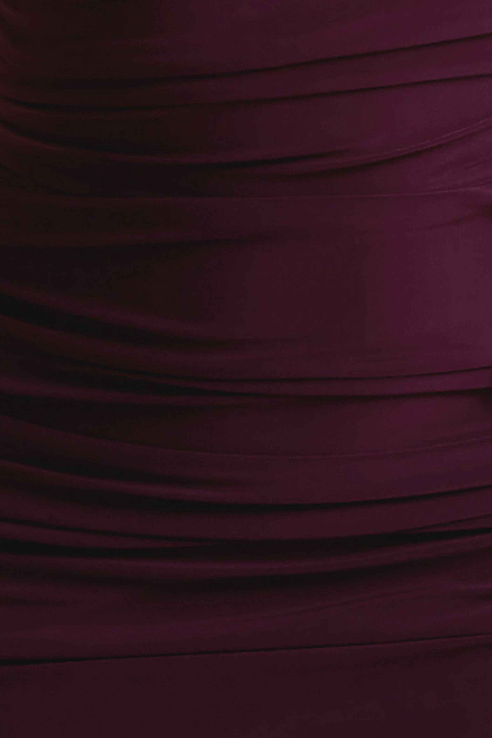 Dalarie Maxi Dress - Port Ruched Asymmetric