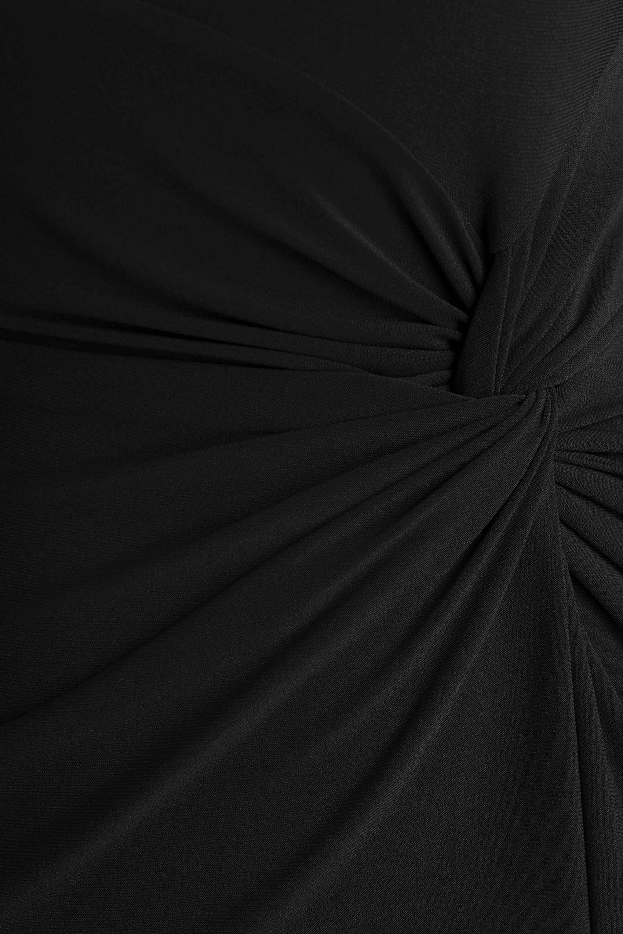 Claretta Maxi Dress - Black Cape Sleeves