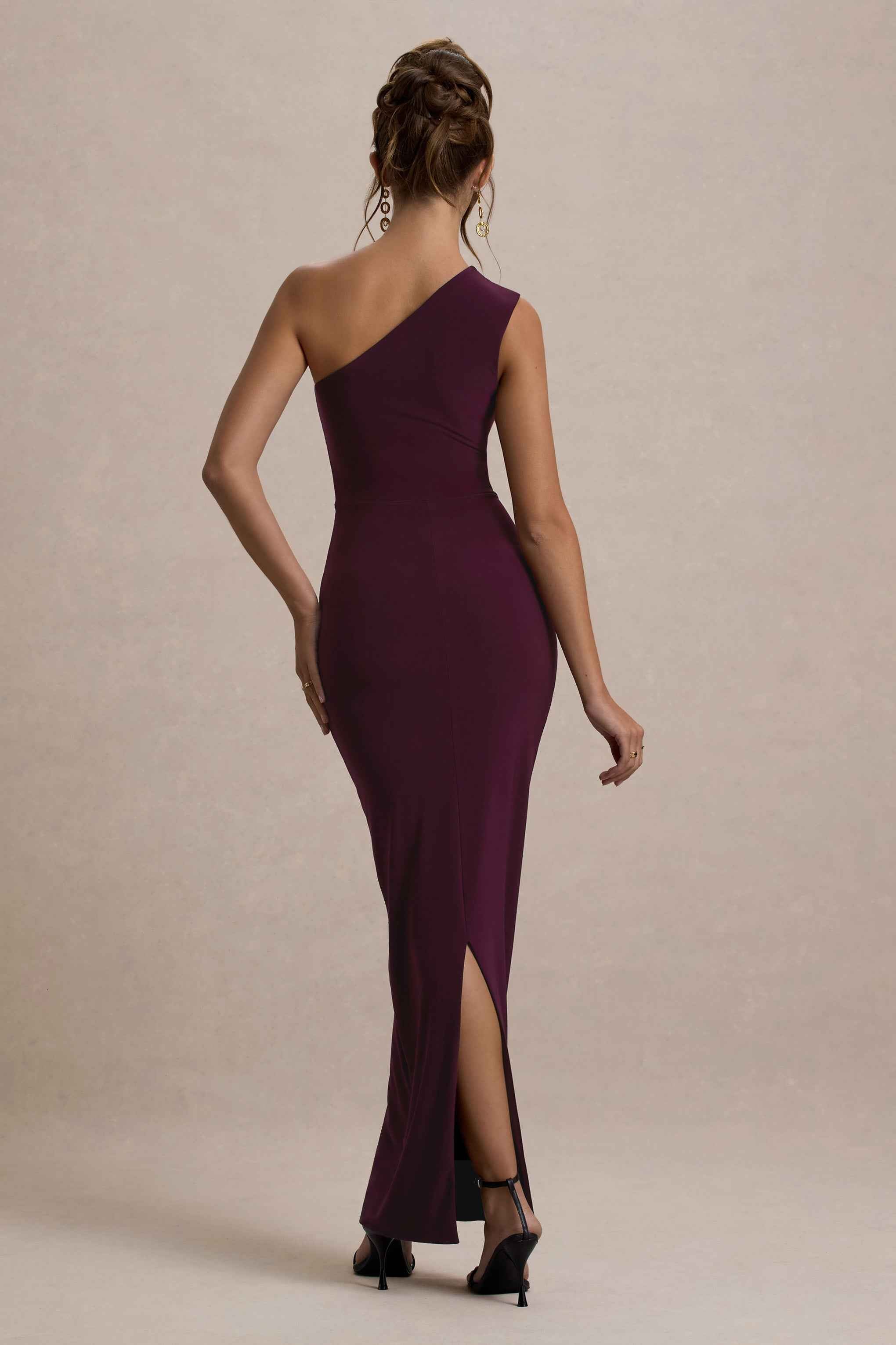 Dalarie Maxi Dress - Port Ruched Asymmetric